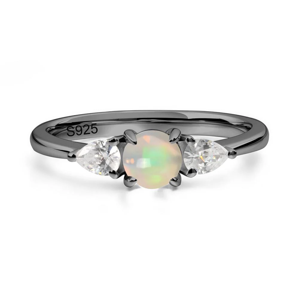 Cabochon Opal Engagement Ring - Image 8