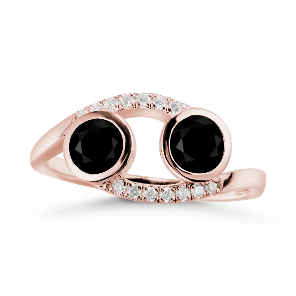 Cancer Zodiac Bypass Black Spinel Ring -Protective & Elegant - Image 5