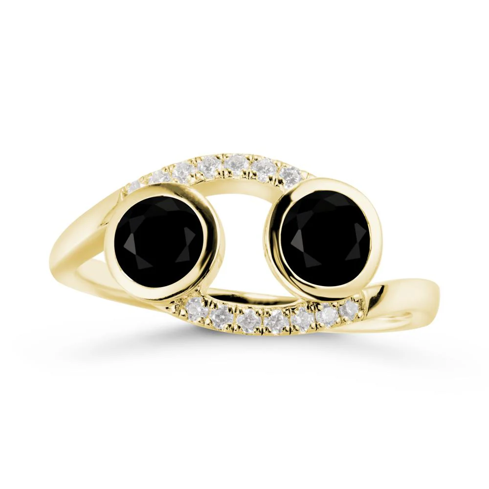 Cancer Zodiac Bypass Black Spinel Ring -Protective & Elegant - Image 7