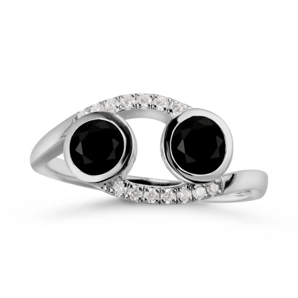 Cancer Zodiac Bypass Black Spinel Ring -Protective & Elegant - Image 8