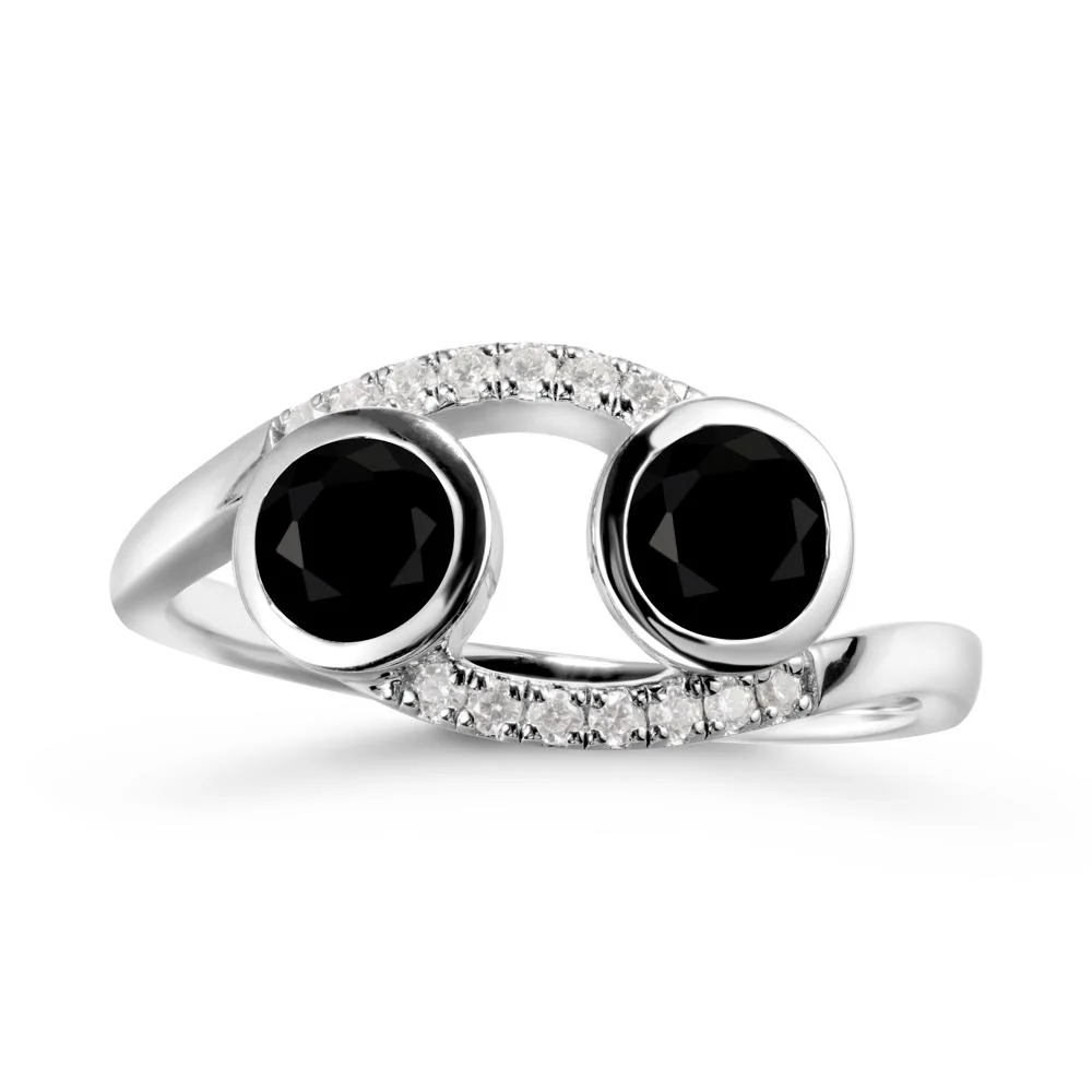 Cancer Zodiac Bypass Black Spinel Ring -Protective & Elegant - Image 9