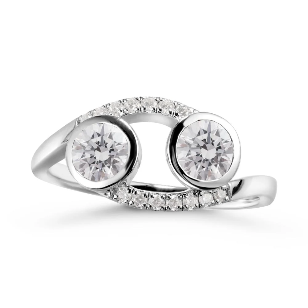 Cancer Zodiac Bypass Diamond Ring -Protective & Elegant - Image 6
