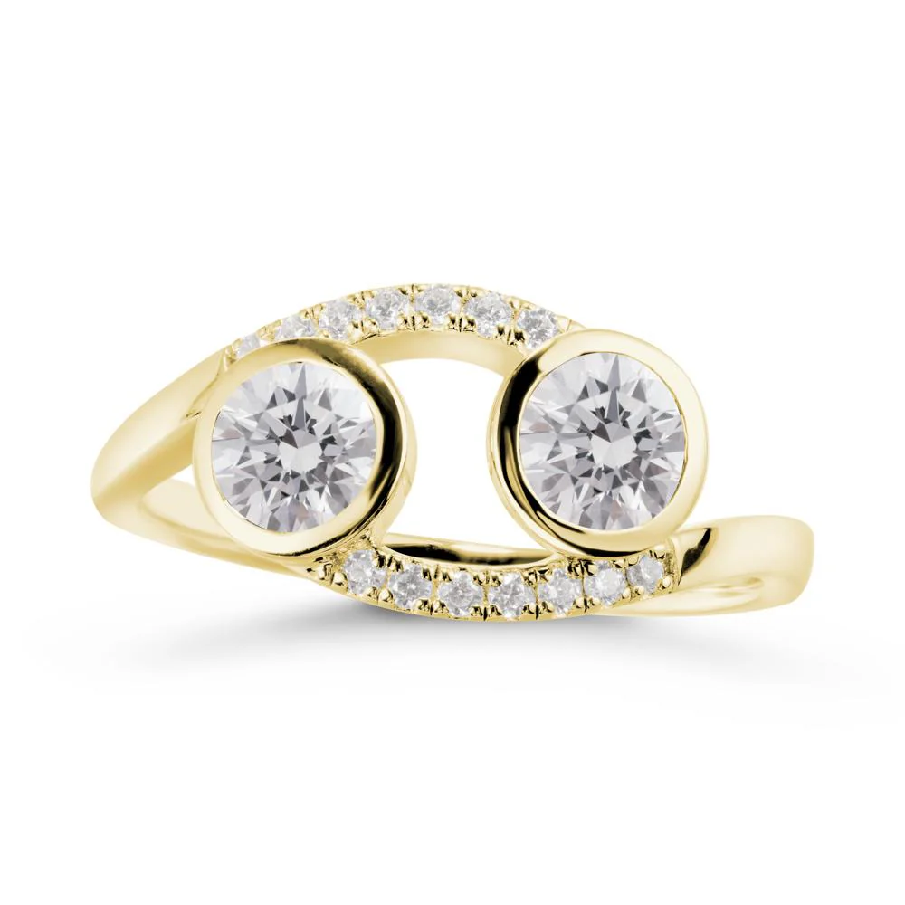 Cancer Zodiac Bypass Diamond Ring -Protective & Elegant - Image 7