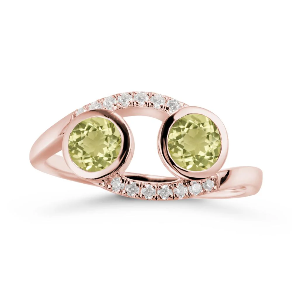 Cancer Zodiac Bypass Lemon Quartz Ring -Protective & Elegant - Image 5