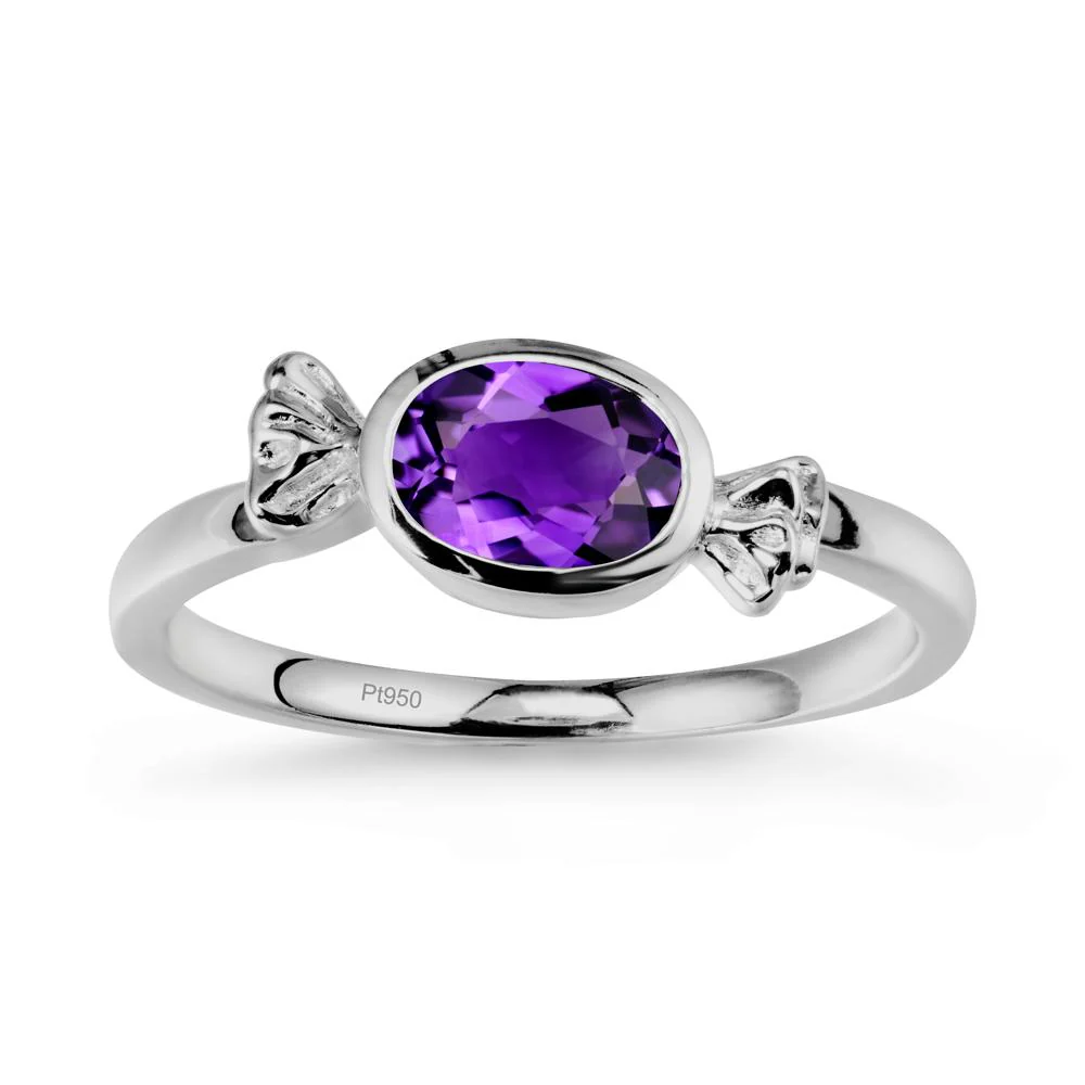 Candy Inspired Solitaire Amethyst Ring - Image 9