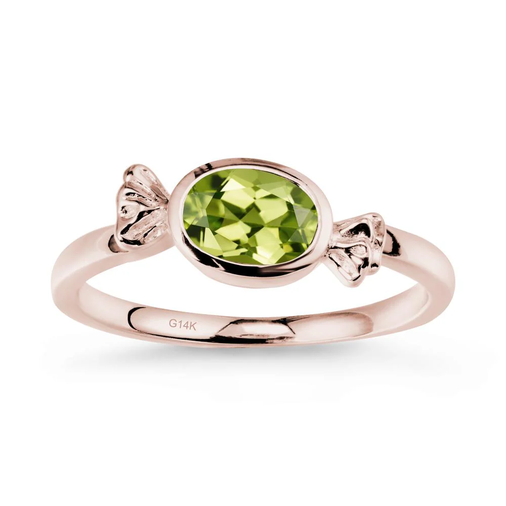 Candy Inspired Solitaire Peridot Ring