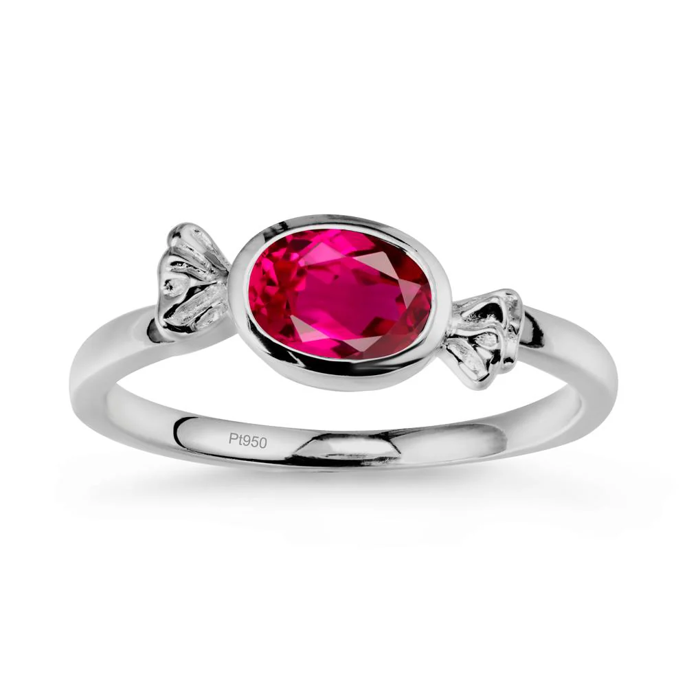 Candy Inspired Solitaire Ruby Ring - Image 8
