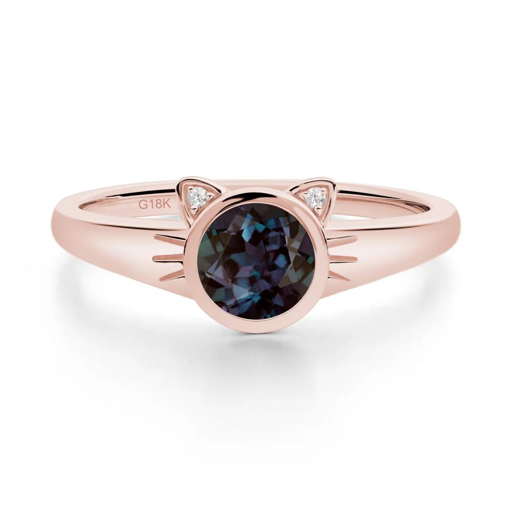 Car Ear Inspired Alexandrite Ring - Image 4