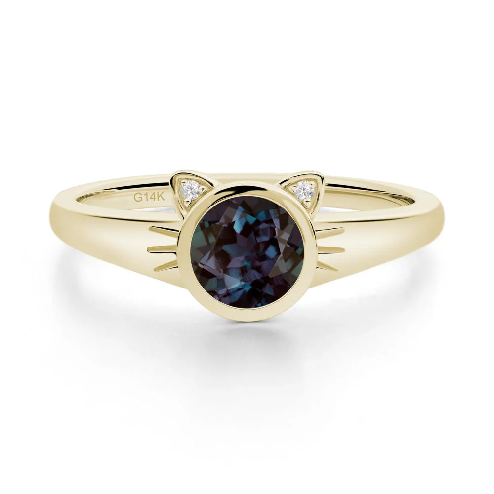 Car Ear Inspired Alexandrite Ring - Image 9