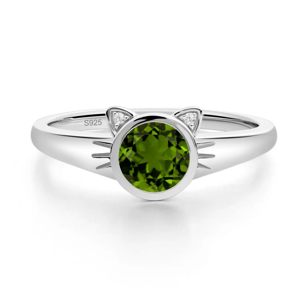 Car Ear Inspired Diopside Ring - Image 2