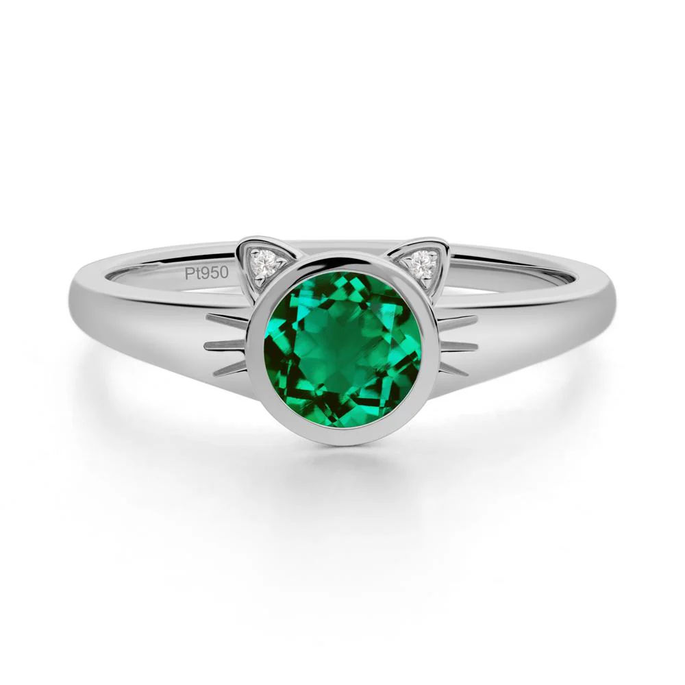 Car Ear Inspired Emerald Ring - Image 6