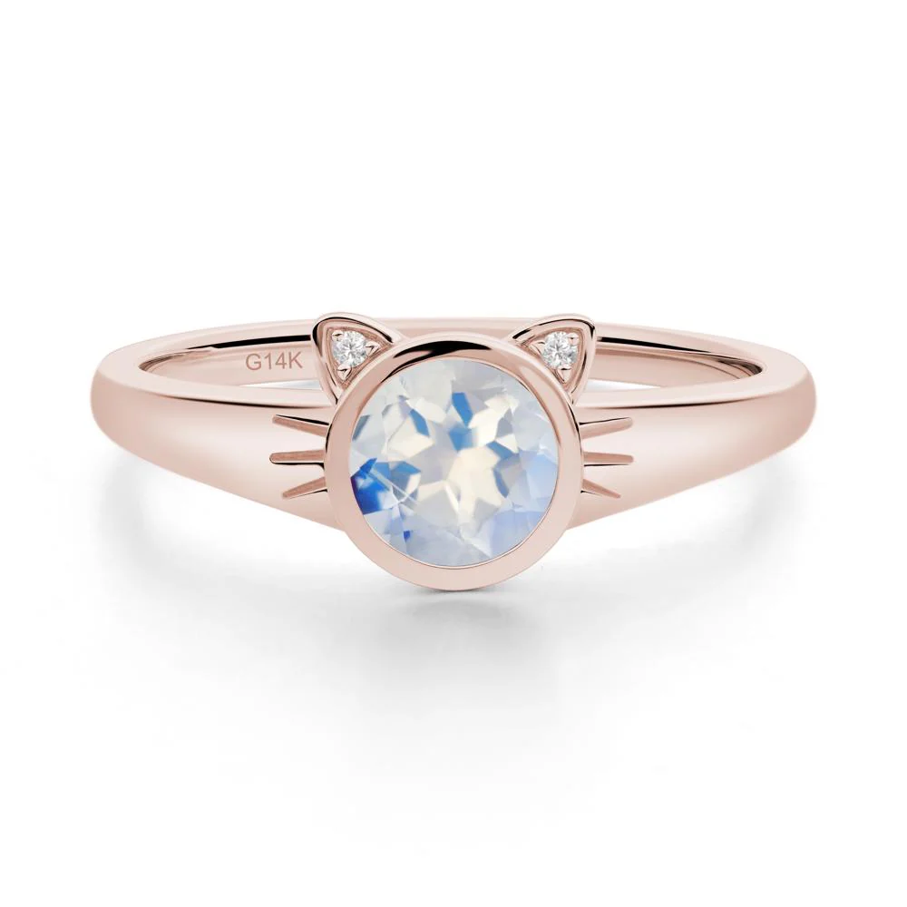 Car Ear Inspired Moonstone Ring - Image 4