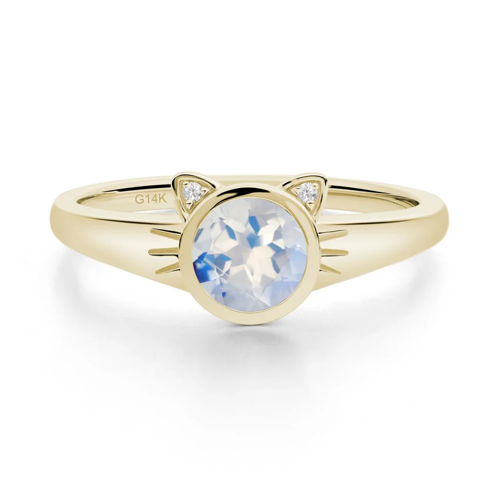 Car Ear Inspired Moonstone Ring - Image 5