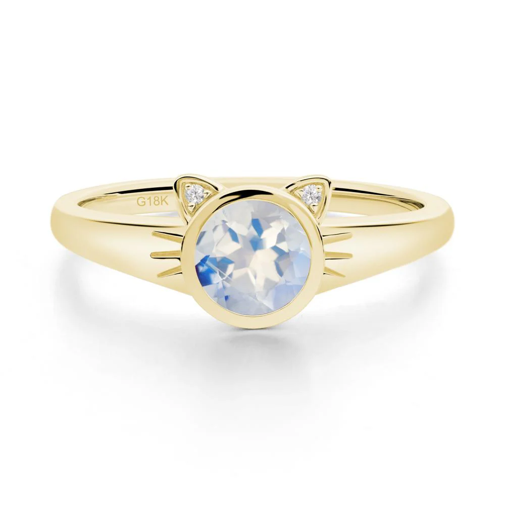 Car Ear Inspired Moonstone Ring - Image 6