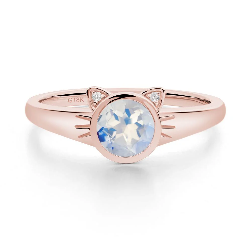 Car Ear Inspired Moonstone Ring - Image 7