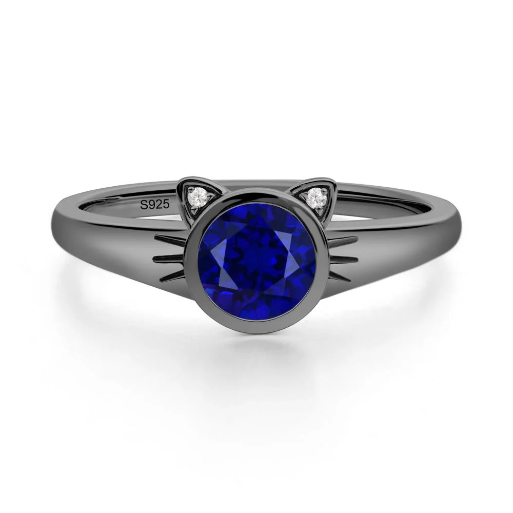 Car Ear Inspired Sapphire Ring - Image 4