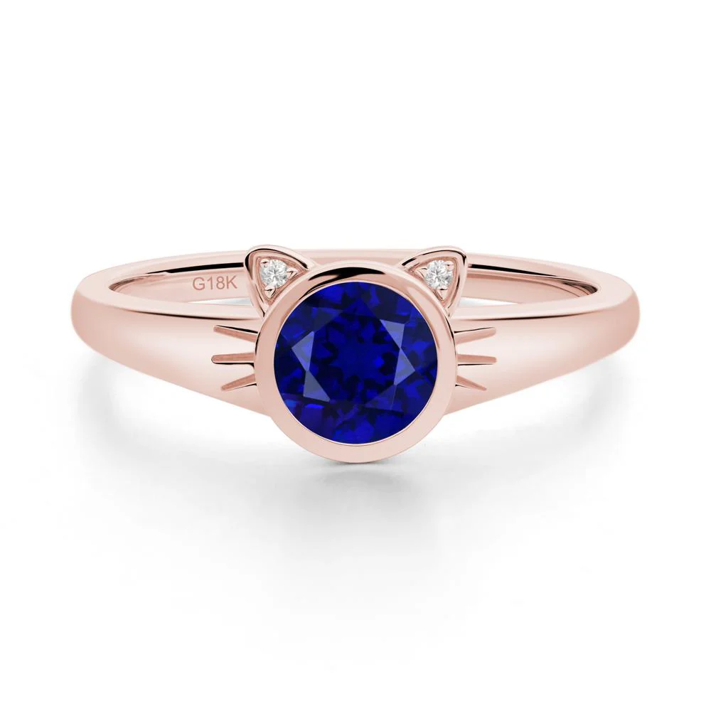 Car Ear Inspired Sapphire Ring - Image 6