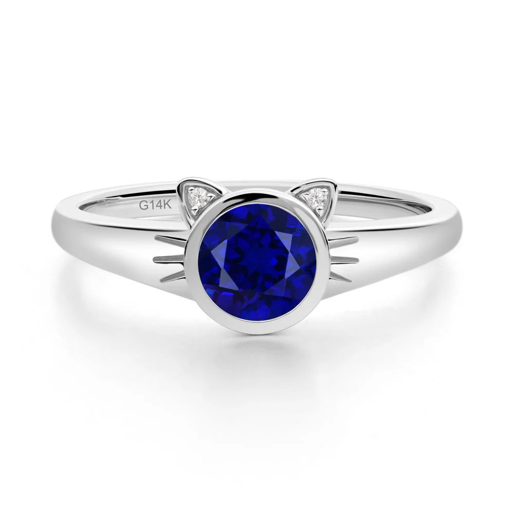 Car Ear Inspired Sapphire Ring - Image 7