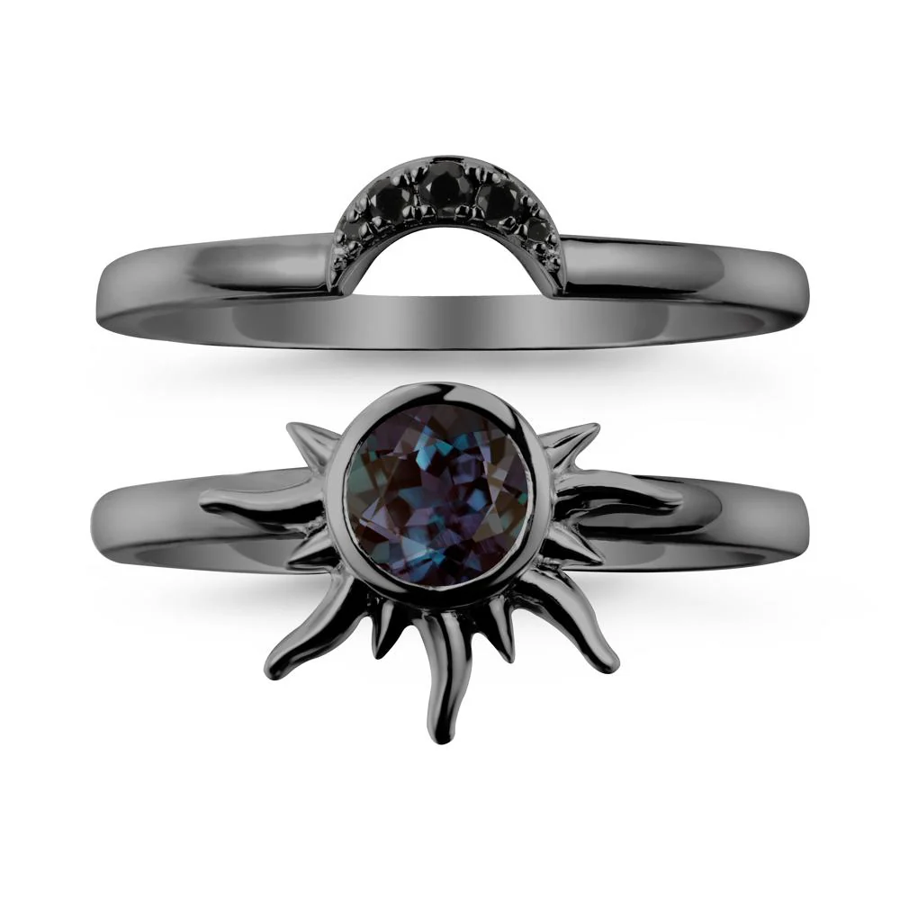 Celestial Alexandrite Sun Ring Set - Image 7