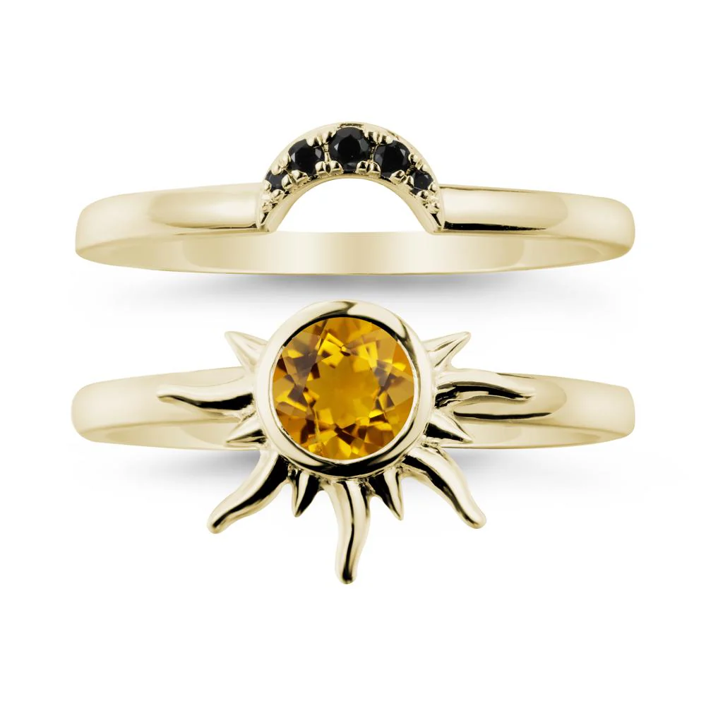 Celestial Citrine Sun Ring Set - Image 3