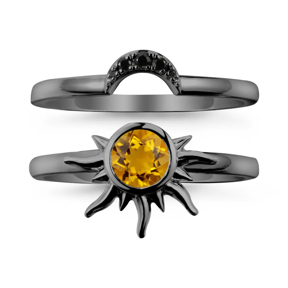 Celestial Citrine Sun Ring Set - Image 7
