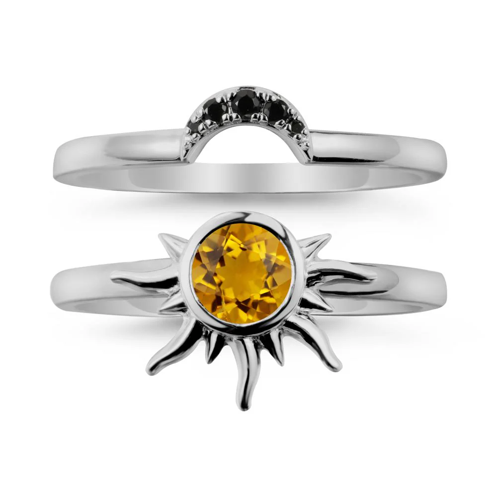 Celestial Citrine Sun Ring Set - Image 8