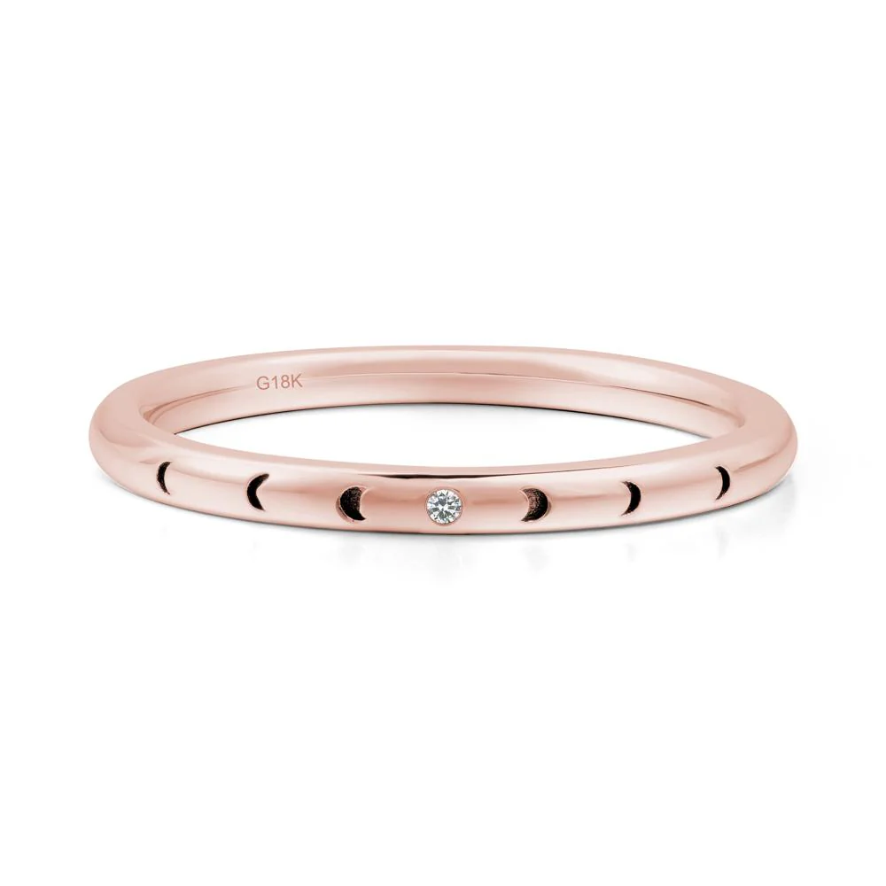 Celestial Moon Stackable Cubic Zirconia Ring - Image 2