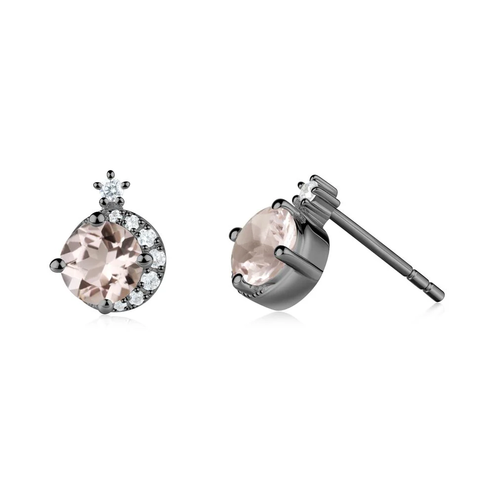 Celestial Morganite Stud Earrings