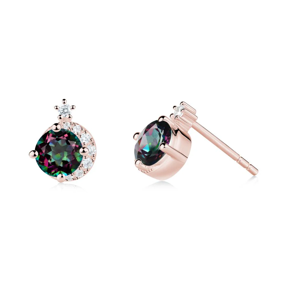Celestial Mystic Topaz Stud Earrings - Image 5