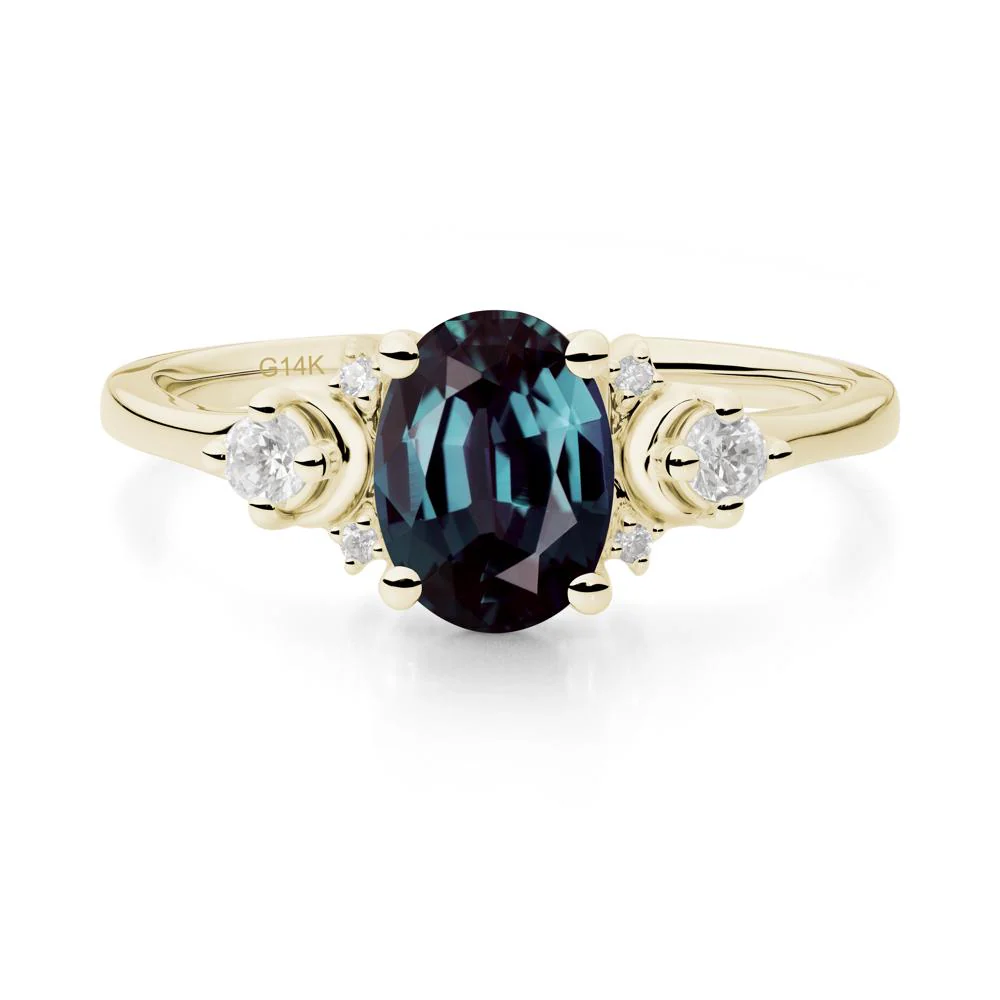 Celestial Oval Alexandrite Ring