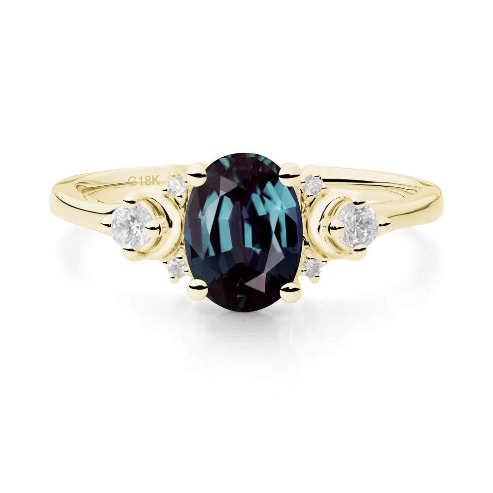 Celestial Oval Alexandrite Ring - Image 4