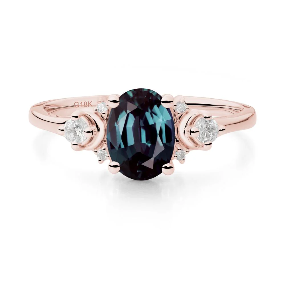 Celestial Oval Alexandrite Ring - Image 6
