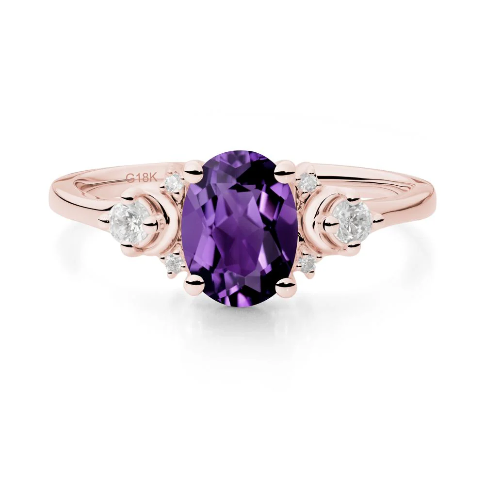 Celestial Oval Amethyst Ring - Image 7