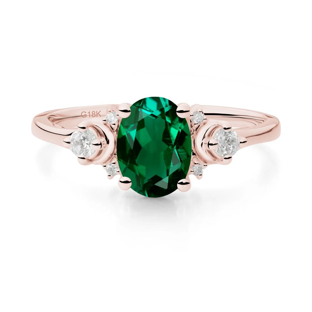Celestial Oval Emerald Ring - Image 3