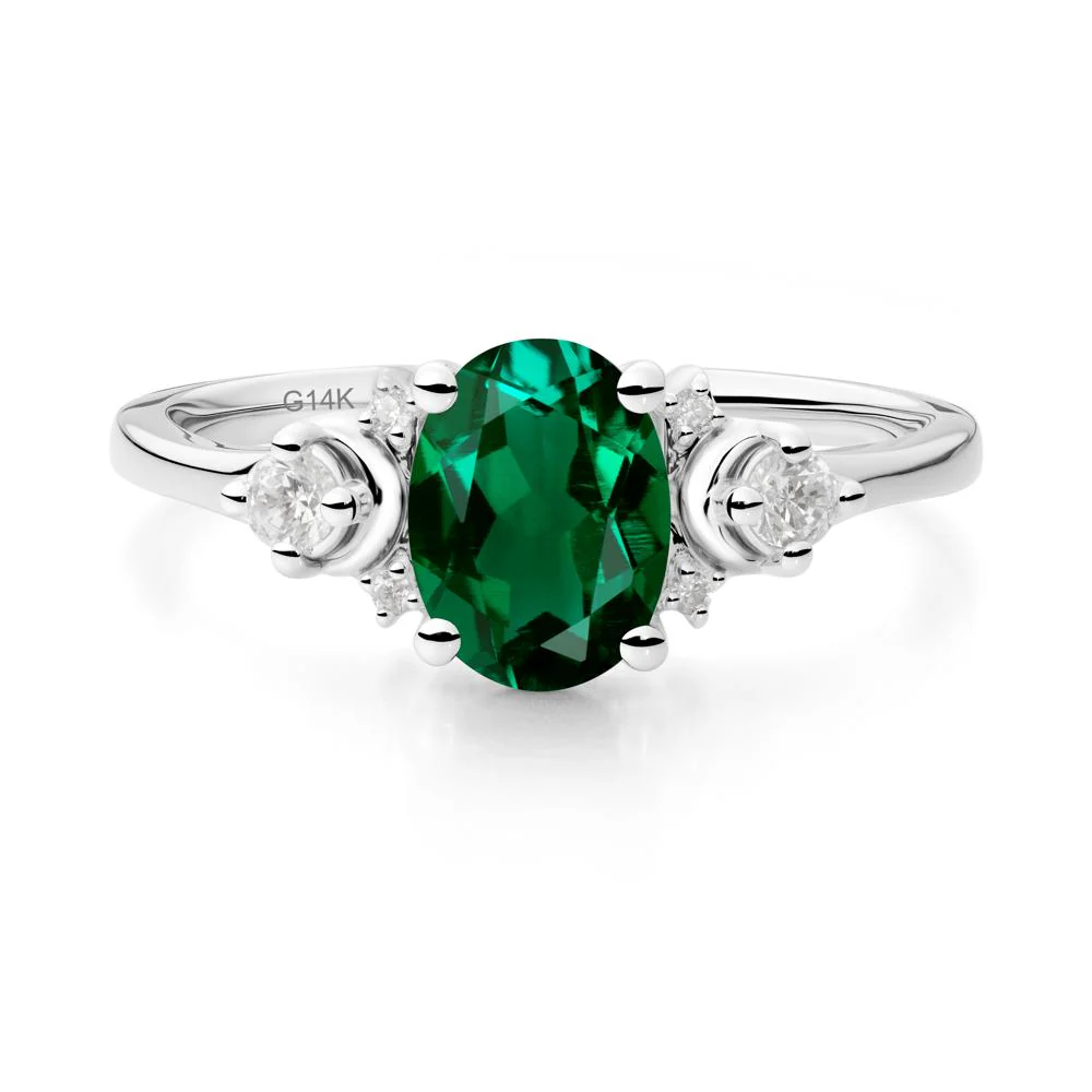 Celestial Oval Emerald Ring - Image 4
