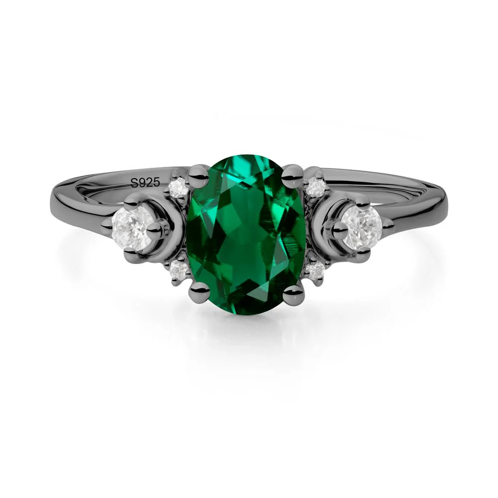 Celestial Oval Emerald Ring - Image 5