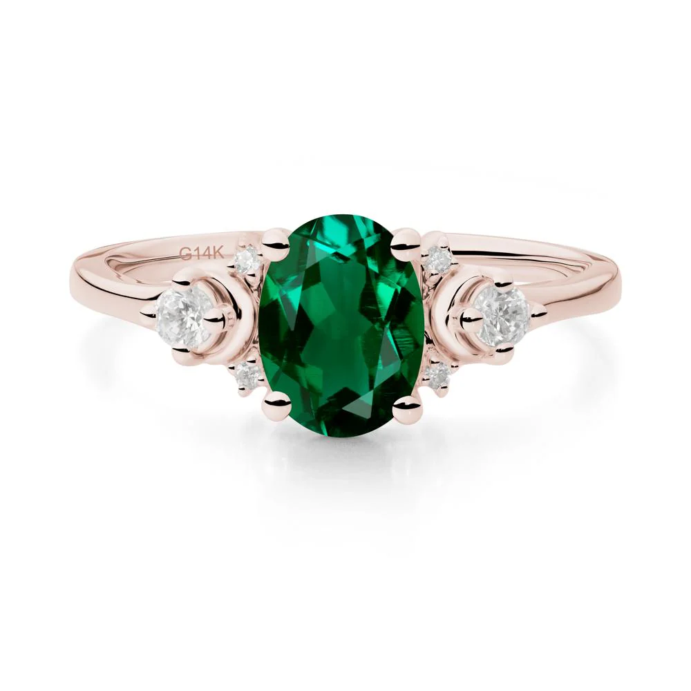 Celestial Oval Emerald Ring - Image 7