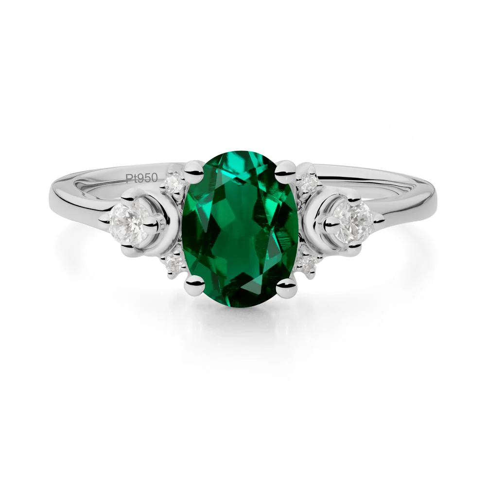 Celestial Oval Emerald Ring - Image 8