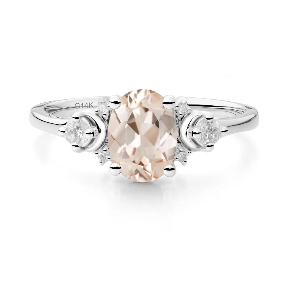 Celestial Oval Morganite Ring - Image 2