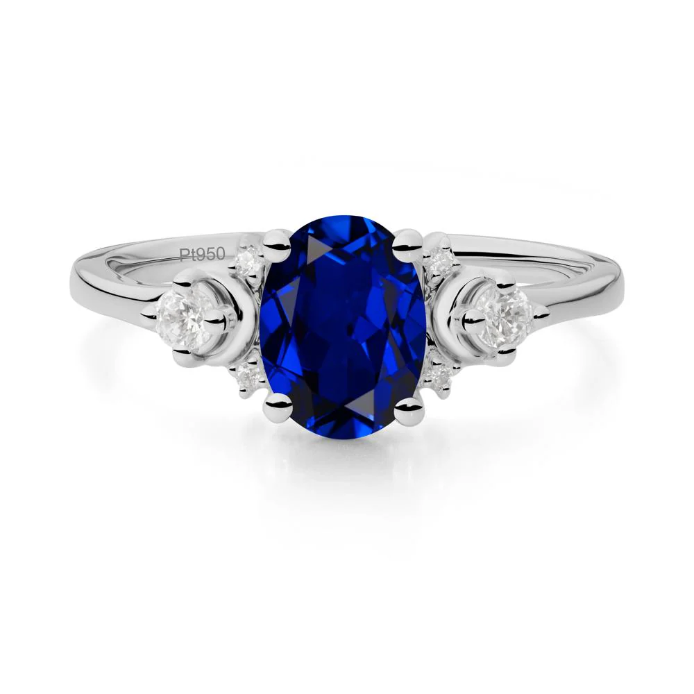 Celestial Oval Sapphire Ring