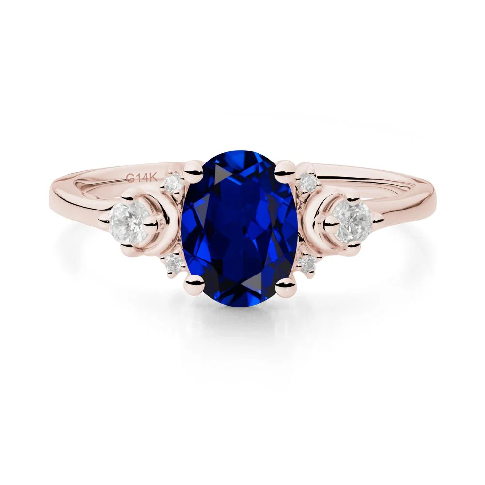 Celestial Oval Sapphire Ring - Image 3