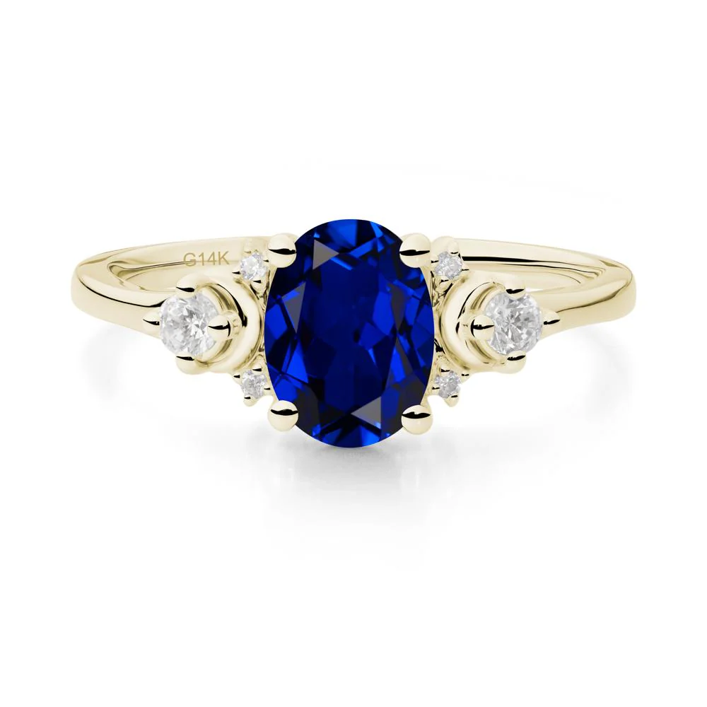 Celestial Oval Sapphire Ring - Image 4