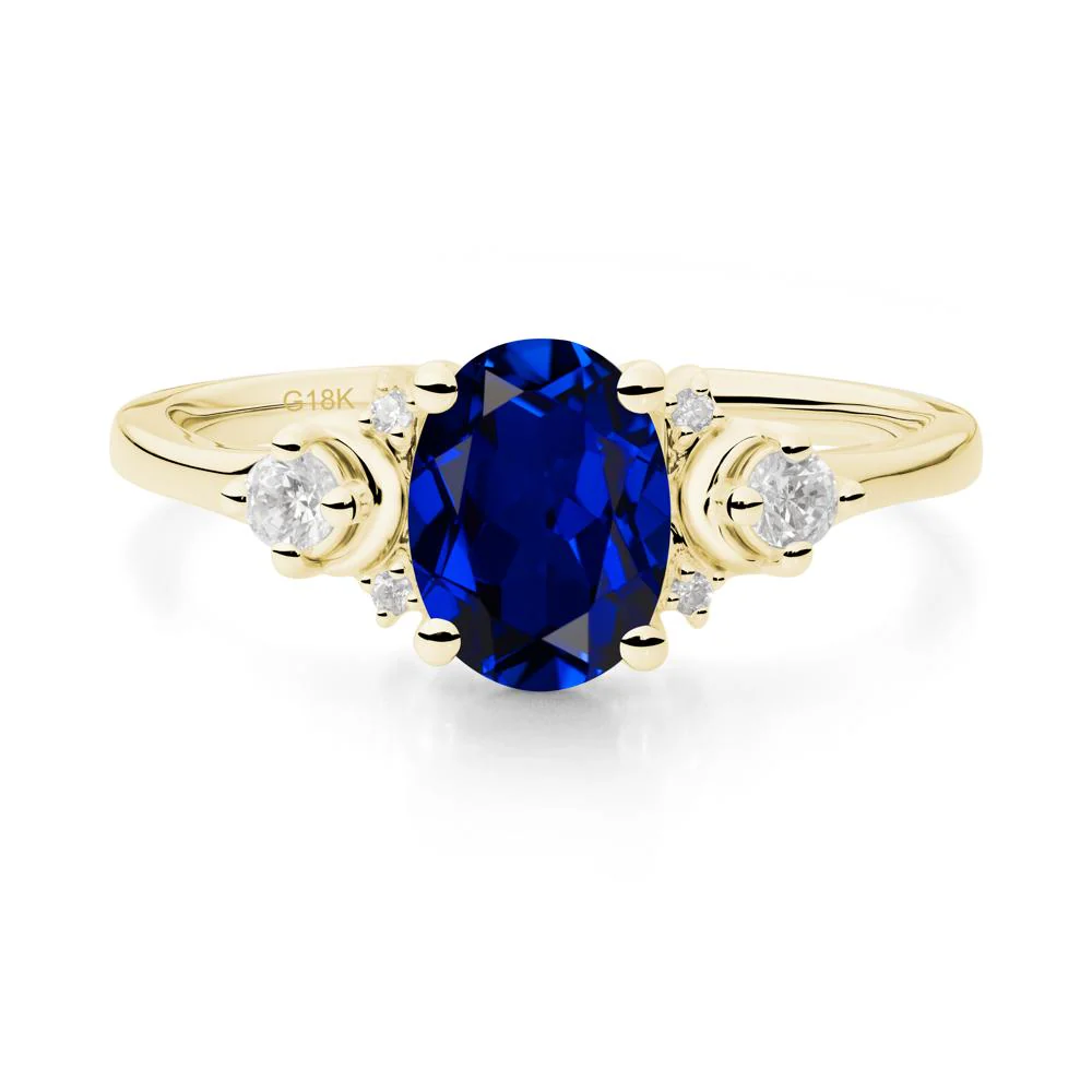 Celestial Oval Sapphire Ring - Image 5