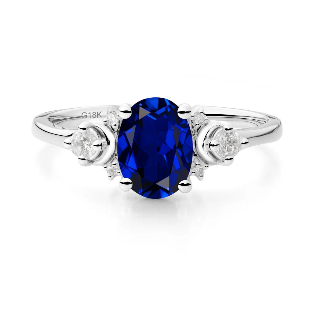 Celestial Oval Sapphire Ring - Image 7