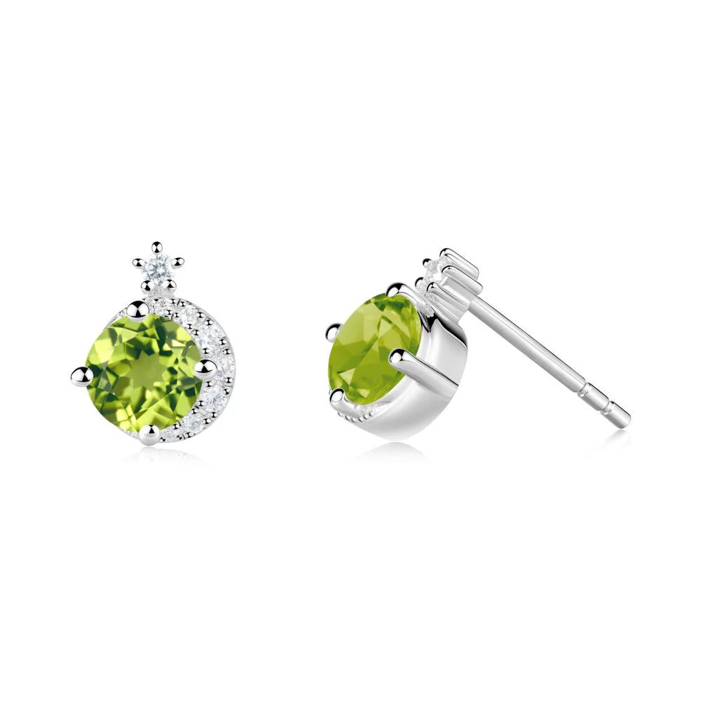 Celestial Peridot Stud Earrings - Image 8