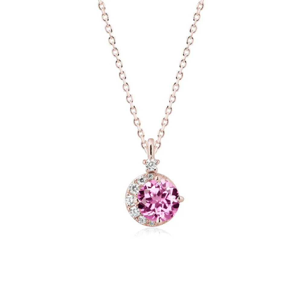 Celestial Pink Sapphire Necklace - Image 2