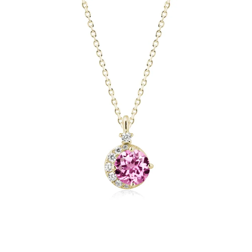 Celestial Pink Sapphire Necklace - Image 4