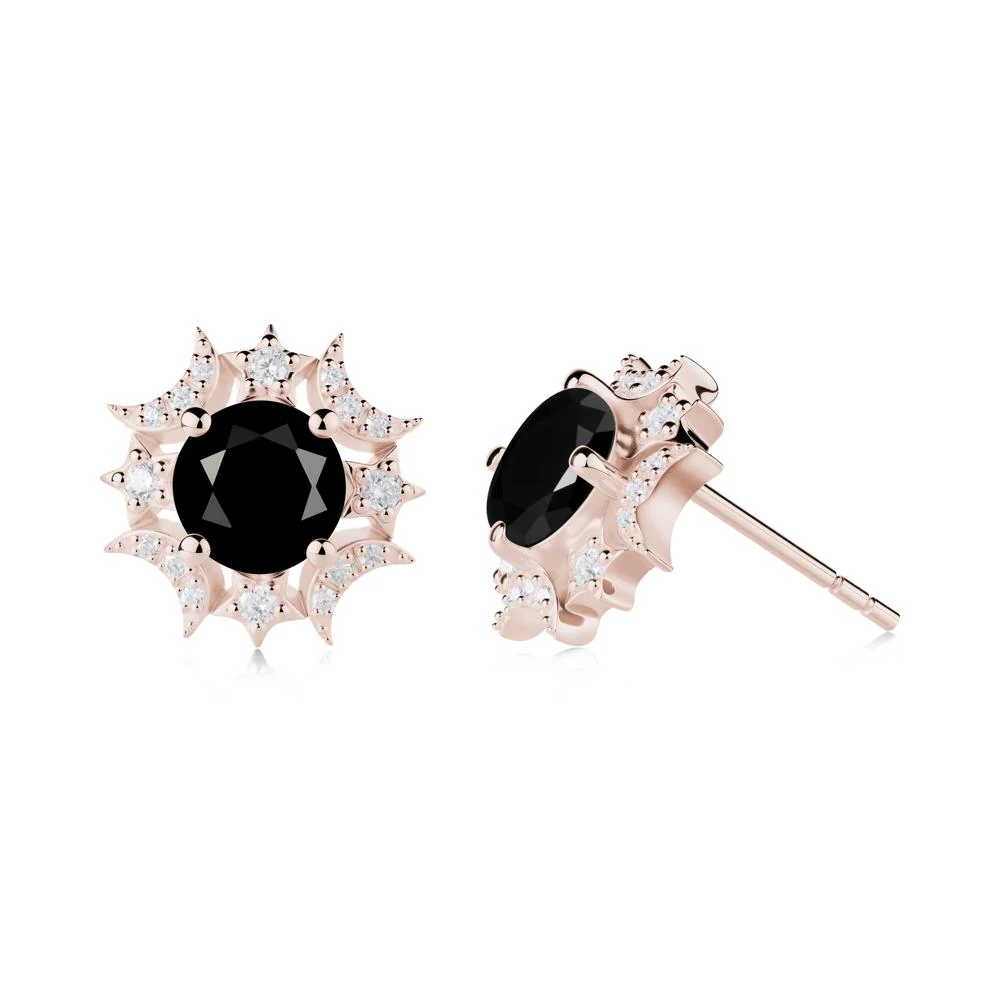 Celestial Star Black Spinel Earrings