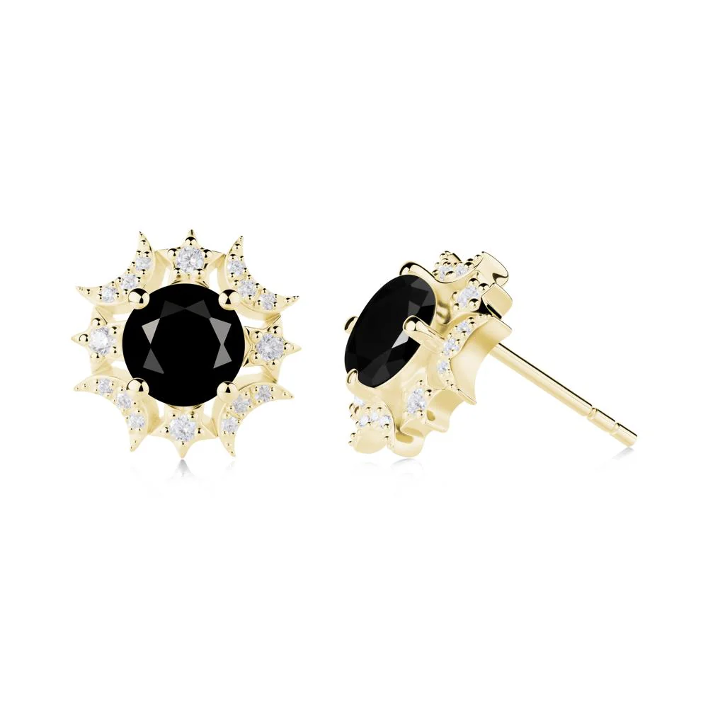 Celestial Star Black Spinel Earrings - Image 4