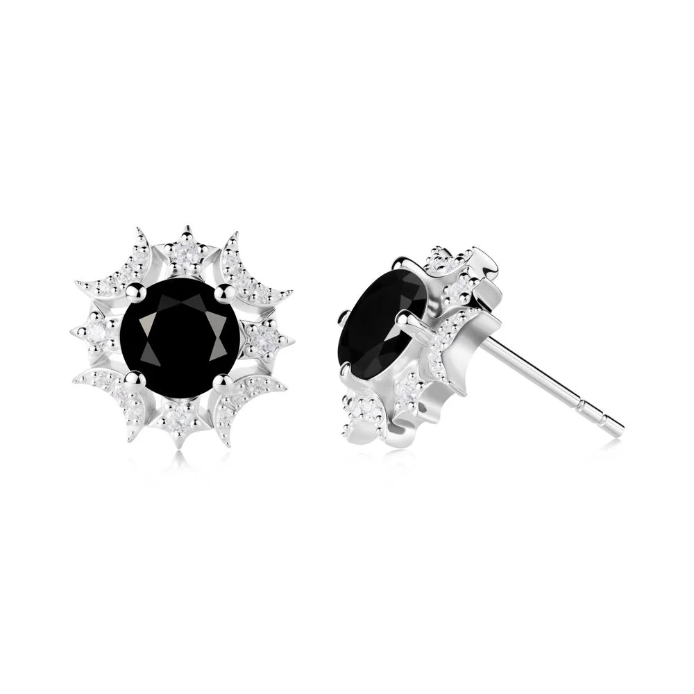 Celestial Star Black Spinel Earrings - Image 6